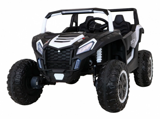 Buggy ATV Racing pro 2 kinderen + 4x4 aandrijving + afstandsbediening + langzame start + MP3 LED – Wit