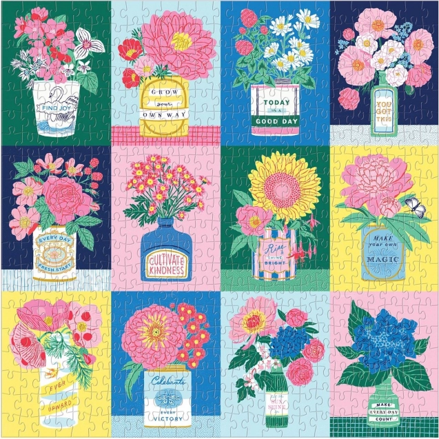Positief bloemrijk design
