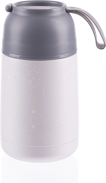 Thermos voor eten met siliconen handgreep 620 ml, Stars