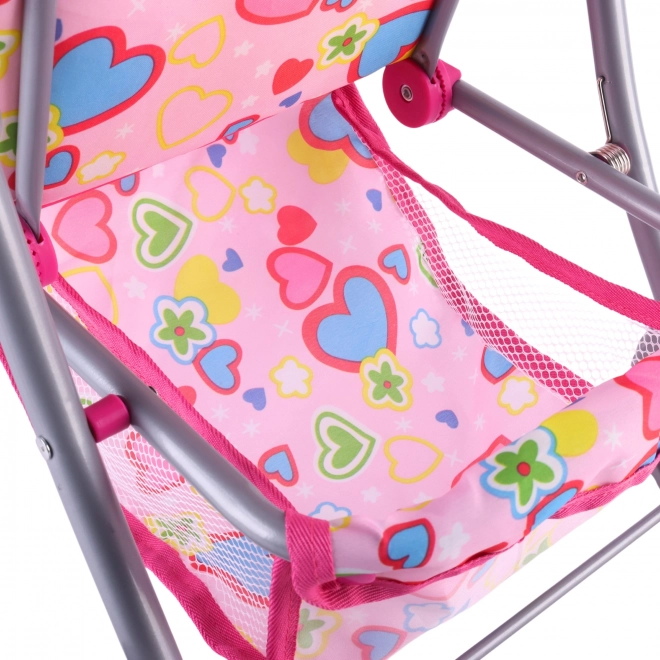Woopie Koninklijke Kinderwagen met Gekleurde Hartjes