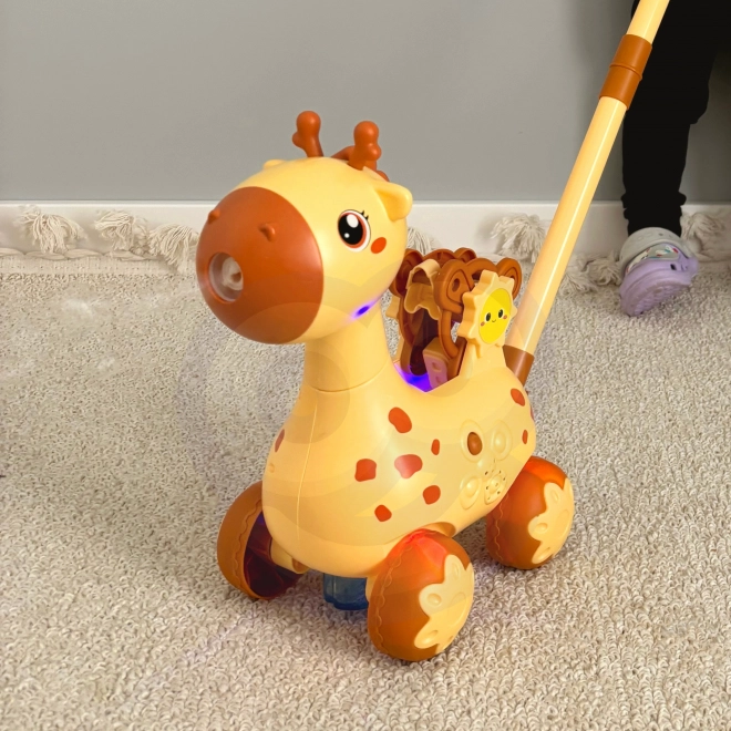 Bewegende giraffe 2-in-1 met bellenblaas voor kinderen