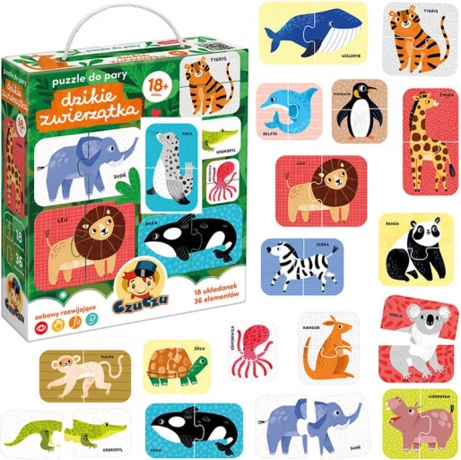 CzuCzu koppelpuzzel – wilde dieren