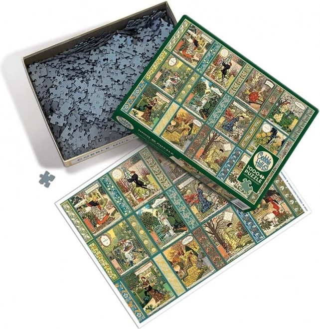 COBBLE HILL Puzzel Jardiniere: Tuinier Kalender 1000 Stukjes