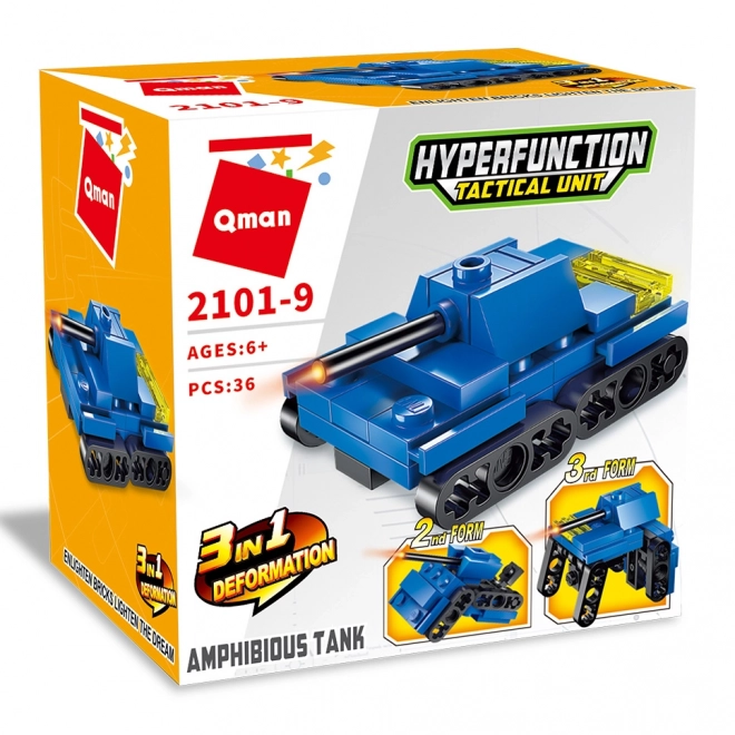 Qman Hyperfunction Tactische Eenheid 2101-9 Tank Amfibisch 3v1
