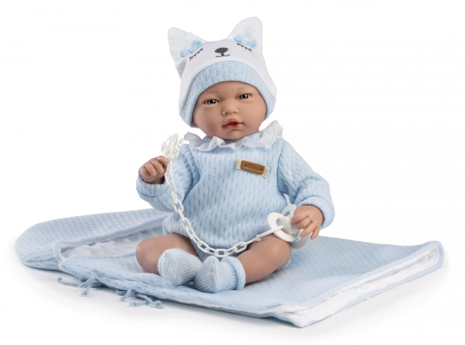 Guca 960 GAEL - realistische babypop met geluiden en zacht stoffen lichaam - 38 cm