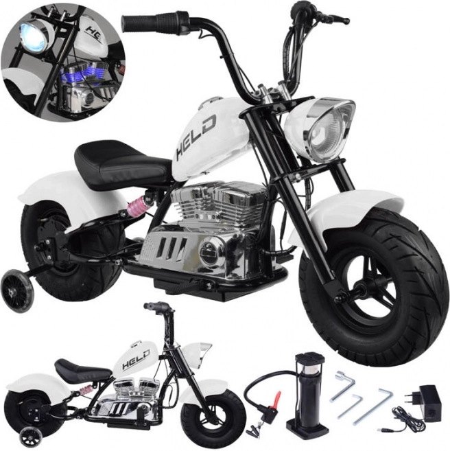 Elektrische kindermotor chopper 24V met gashendel en schijfrem
