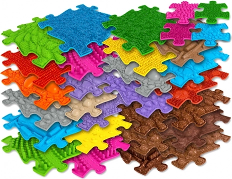 Woopie orthopedische sensomotorische mat Royal Puzzle, 26 delen + 4 kleine