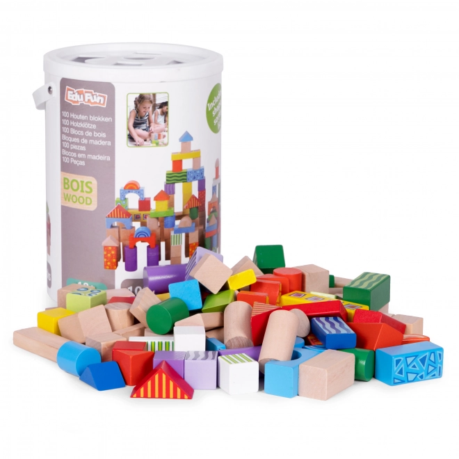 Houten bouwpakketten voor kinderen met sorteervoorraad ECOTOYS