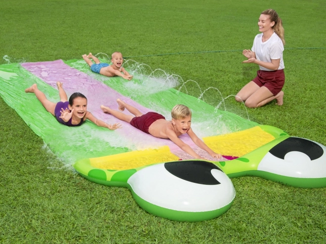 Bestway driedubbele waterslide H2O GO! 488 cm kikker