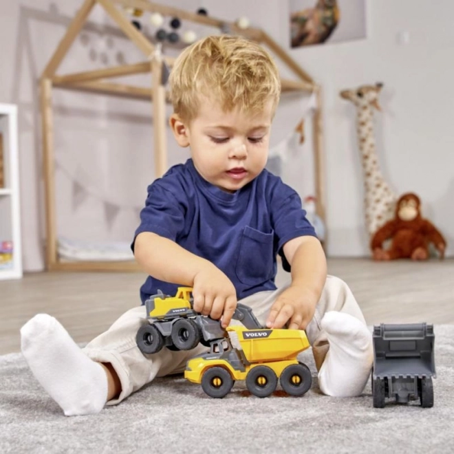 Bouwset VOLVO – 3 bouwmachines, 16 cm (1:36)