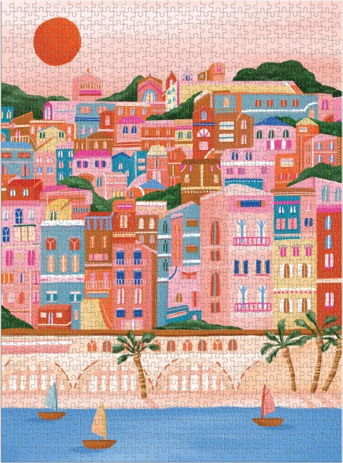 Puzzel Kleuren van de Franse Riviera 1000 stukjes