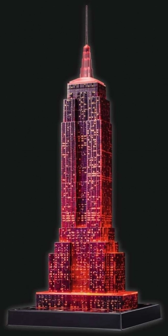RAVENSBURGER Lichtgevend 3D-puzzel Nachteditie Empire State Building 216 stukjes