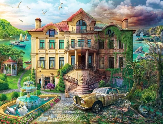 Ravensburger puzzel Landhuis in de baai 2000 stukjes