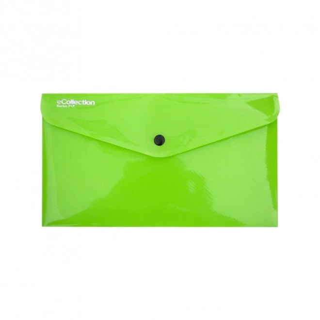 Groen mapje met drukknop