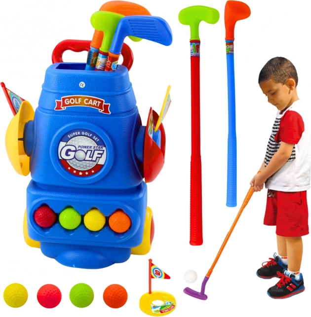 Golfset voor kinderen met kar en accessoires