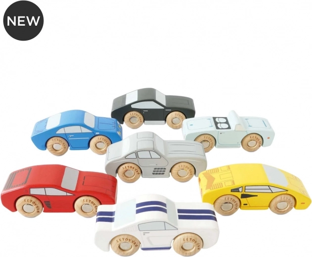 Set houten sportautootjes Le Toy Van