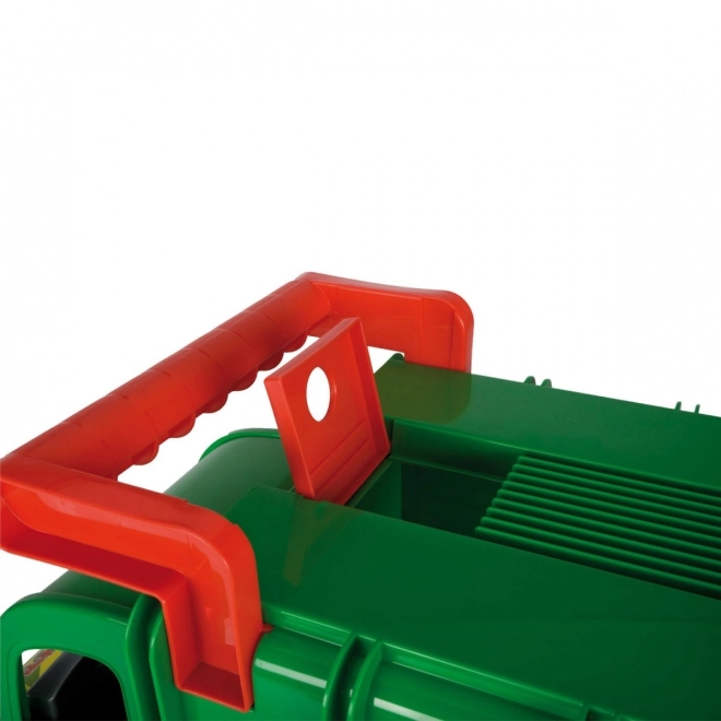 Wader functionele vuilniswagen 65 cm groen set met container van plastic