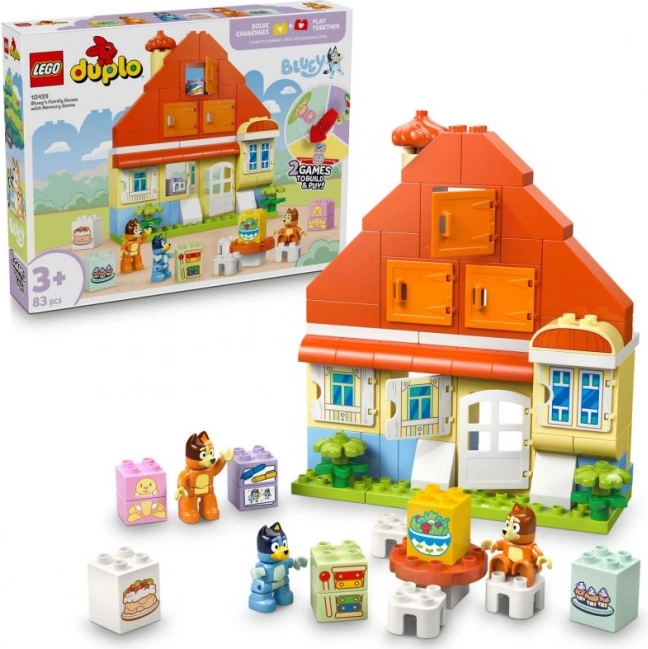 Lego duplo bluey familiehuis met memoryspel