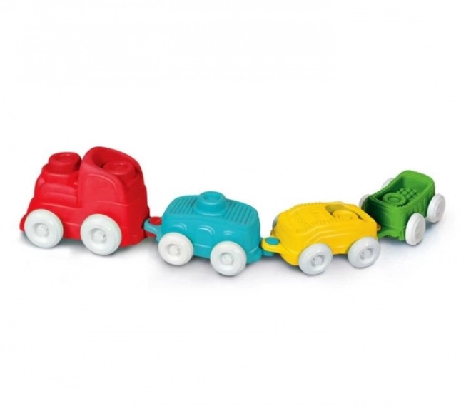 CLEMENTONI Soft Clemmy Sensorische treinset met blokken
