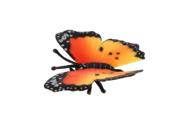 Afrikaanse Monarchvlinder (dagpauwoog) gezoomd plastic 7cm in zakje