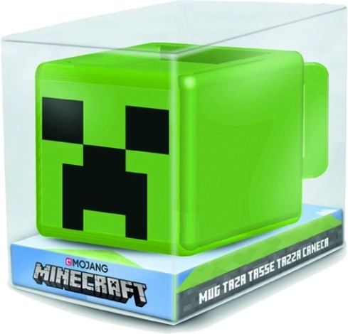 Gelicenseerde 3D mok MINECRAFT Creeper 440 ml