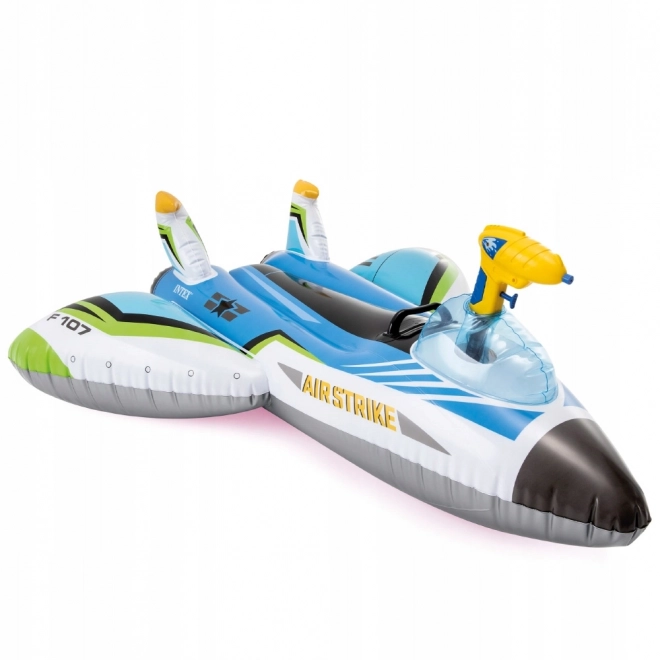 Opblaasbare vliegtuig met waterkanon, groen INTEX 57536