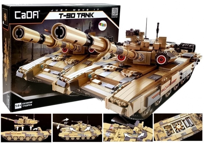 Bouwpakket Tank T-90 van 1722 stukken