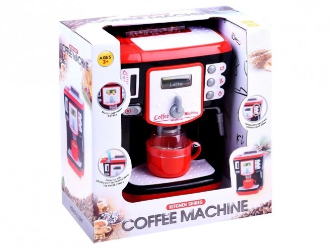 Grote interactieve koffiezetapparaat met cafégeluiden ZA2897