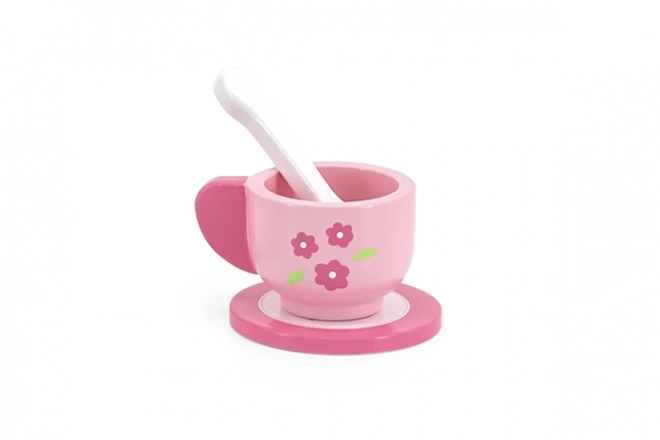 Kinderthee- en koffieset Viga op dienblad