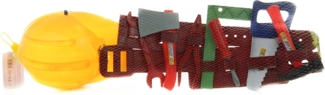 Kinder gereedschapsset met helm en riem