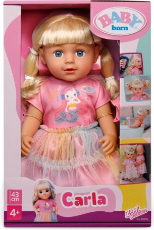 Pop BABY born Carla 43 cm met accessoires om te kammen