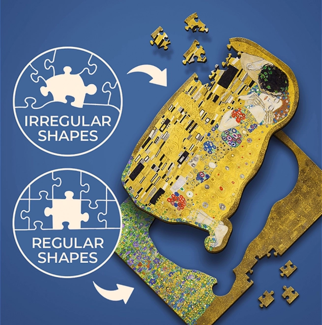 Houten puzzel Gustav Klimt - De Kus 200 stukjes