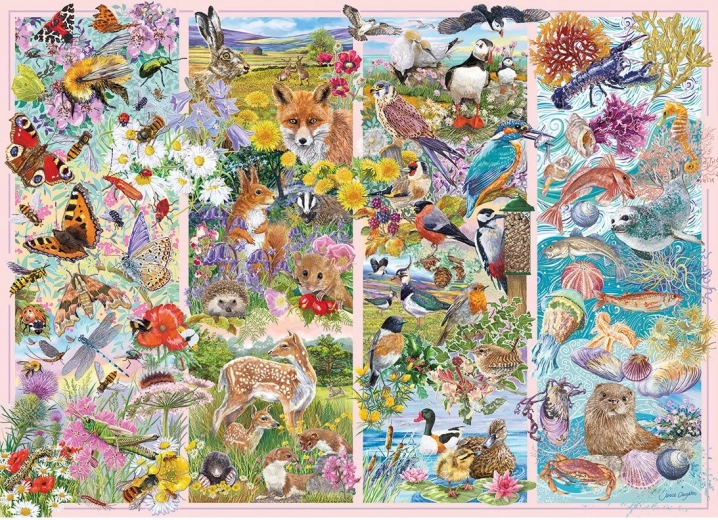 Gibsons puzzel Nieuwsgierige dieren 1000 stukjes