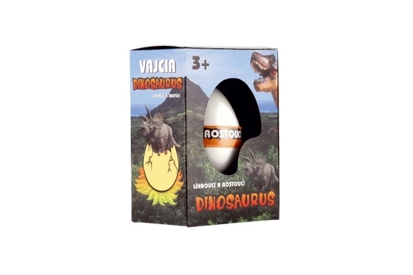 Ei waarin een dinosaurus uitkomt en groeit 6cm in doosje