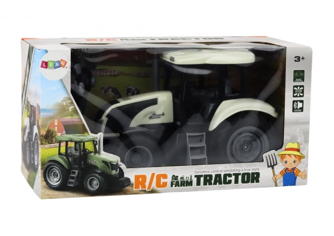 Op afstand bestuurbare tractor RC 2.4G Geluiden Wit