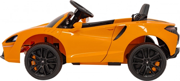 Elektrische kinderauto McLaren Artura 4x4 met afstandsbediening en LED – Oranje