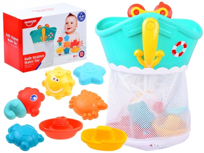 Organizer voor water met kleurrijke speeltjes