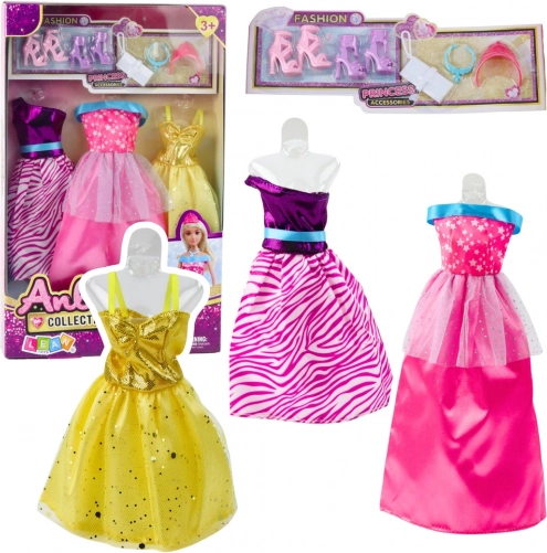 Set jurkjes en accessoires voor Anlili-poppen – 8 stuks