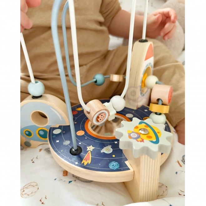Houten raketlus van Tooky Toy