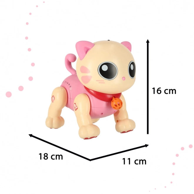 Roze interactieve kitten op afstandsbediening