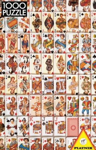 PIATNIK puzzel speelkaarten 1000 stukjes