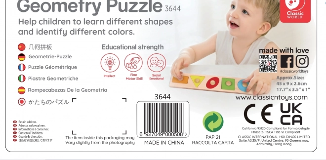 Montessori puzzel Classic World