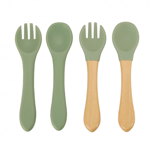 Kinder siliconen gereedschap krab set 19 stuks groen