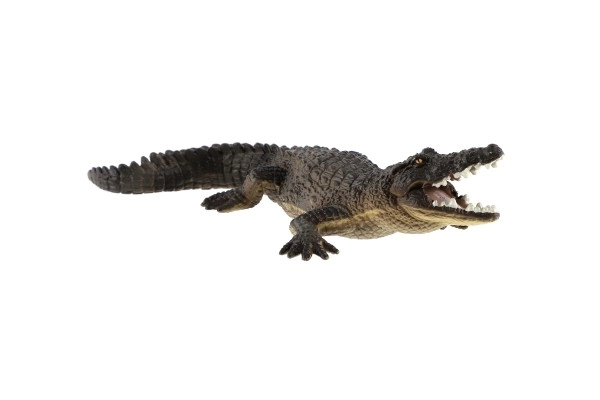 West-Afrikaanse krokodil speelgoed plastic 17cm in zakje
