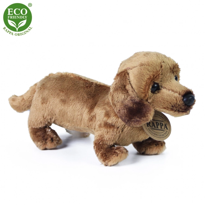 Stoffen hond teckel staande 2dr. 19 cm ECO-VRIENDELIJK