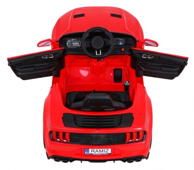 Rode kinderauto GT Sport op batterij met afstandsbediening en MP3
