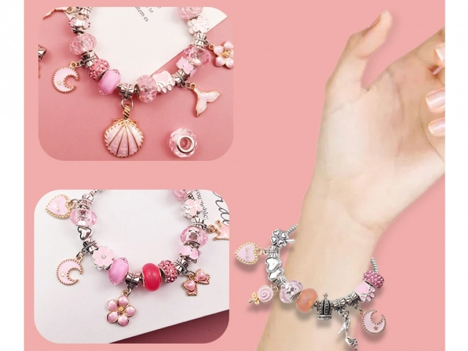 Creatieve kralenset voor het maken van armbanden met bedeltjes