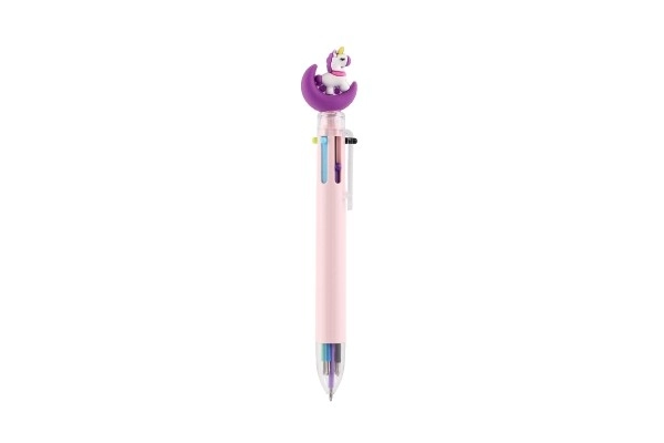 Zes-kleurige pen met eenhoorn