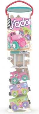 Houten treinbaanset voor meisjes 15 stuks