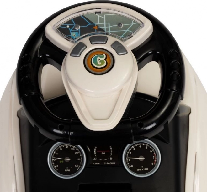 ECOTOYS Loopauto met melodieën wit